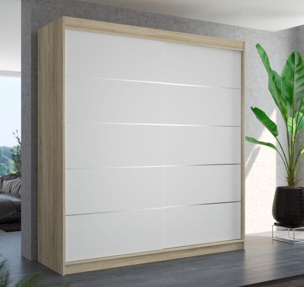 Üveges tolóajtós szekrény ESTEVA 200