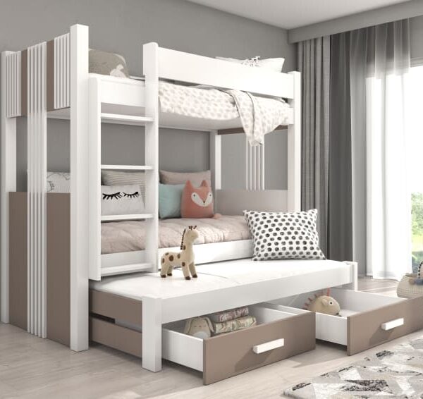 A háromszintes emeletes ágy ARTEMA