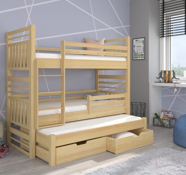 Háromszintes emeletes ágy HIPPO