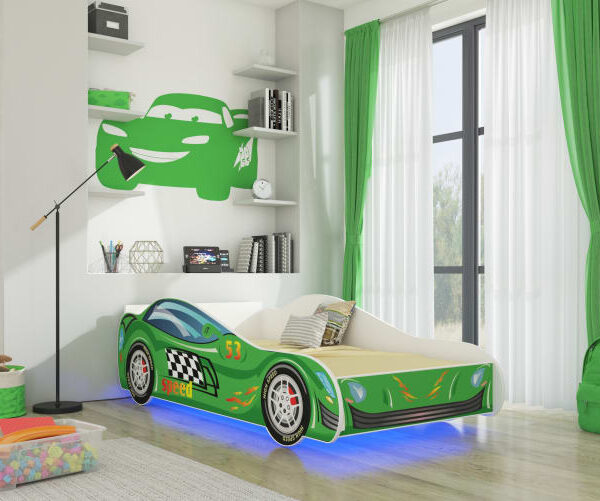 LED SPEED matraccal és világítással ágy