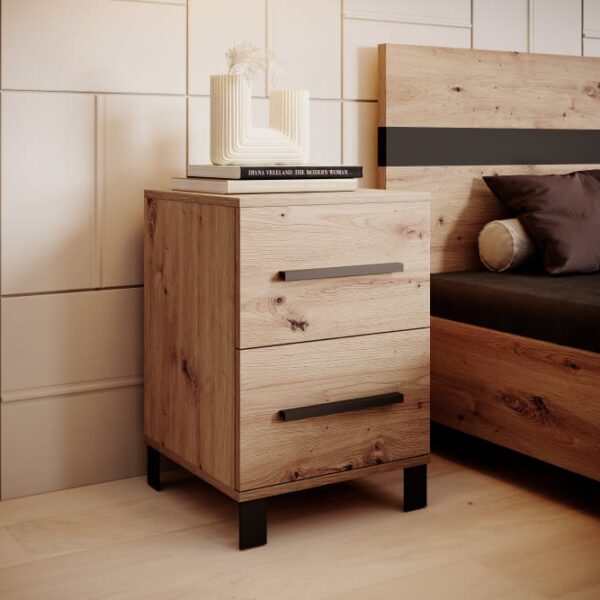 Éjjeliszekrény fiókokkal MALEN