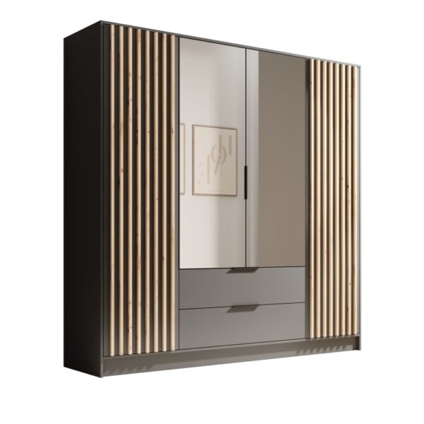 Neri nyíló ajtós szekrény tükrökkel