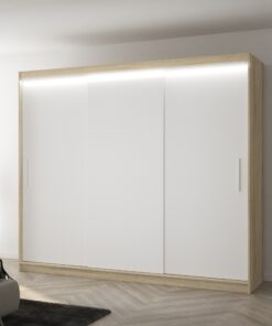 Szekrény tolóajtóval és LED világítással ANTOS 250