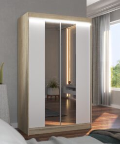 Tükörrel ellátott tolóajtós szekrény MARVIN 120