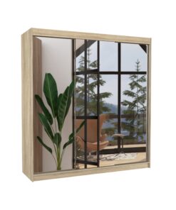 Alternative view of Biztonsági tükrös tolóajtós szekrény AUSTIN 200