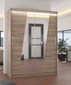 Tükörrel ellátott tolóajtós szekrény BOLTON 150