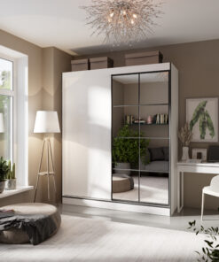 Tolóajtós szekrény tükrökkel OSGAR 180