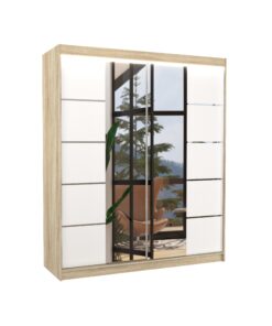 Alternative view of Tolóajtós szekrény tükörrel és LED világítással TRAVES 180