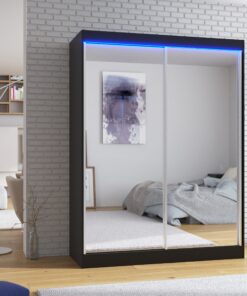 Tükörrel ellátott tolóajtós szekrény FLOREST 150