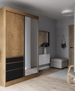 Tolóajtós szekrény tükörrel HAIDAR 140