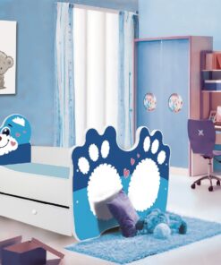 Ágy matraccal BEAR BLUE