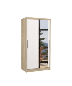 Alternative view of Biztonsági tükrös tolóajtós szekrény BAROS 100