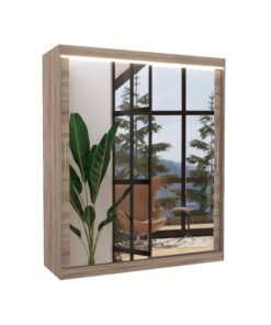 Alternative view of Tolóajtós szekrény tükörrel és LED világítással ETTORE 180