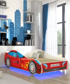 LED AUTO 4x4 matraccal és világítással ágy