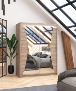 Tükörrel ellátott tolóajtós szekrény MAX 150